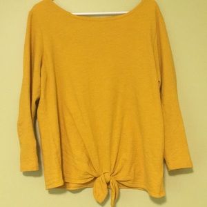 Mustard long sleeve shirt